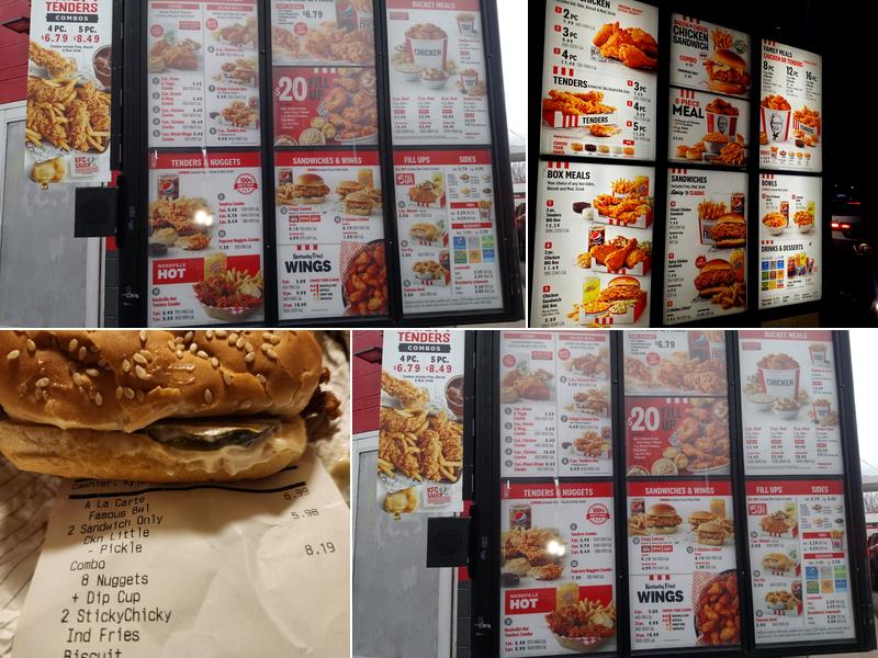 KFC Menu
