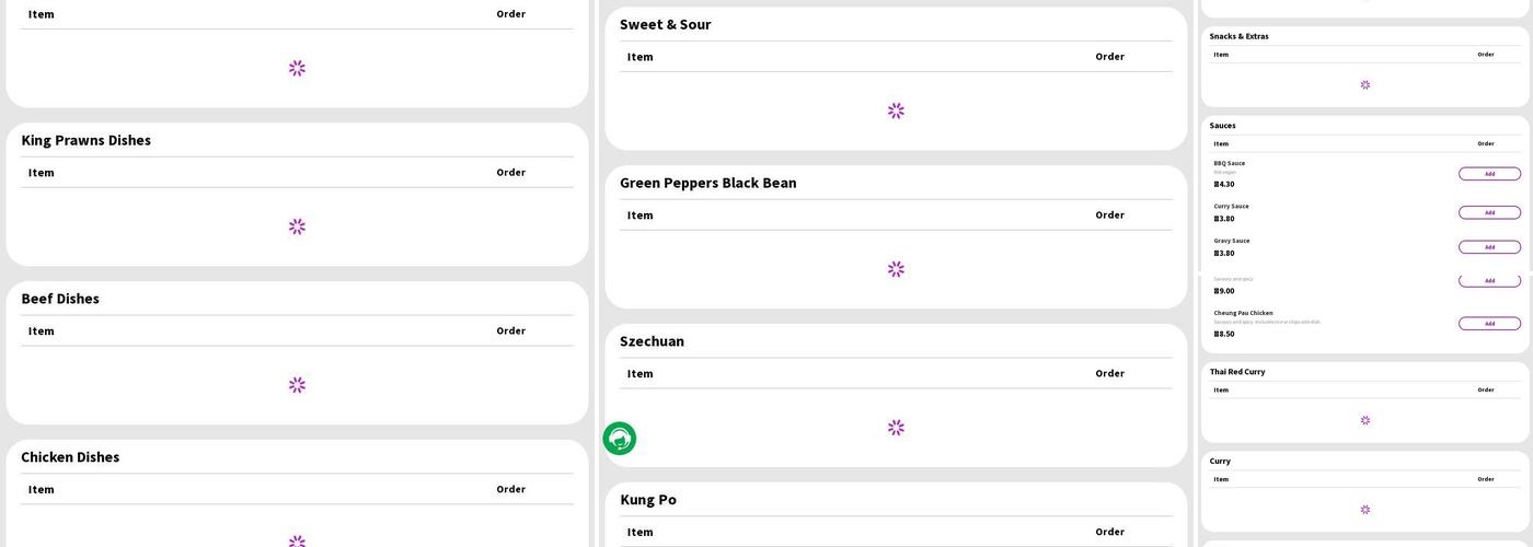 Marco's Chinese Takeaway Menu