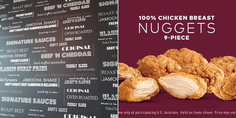Arby's Menu