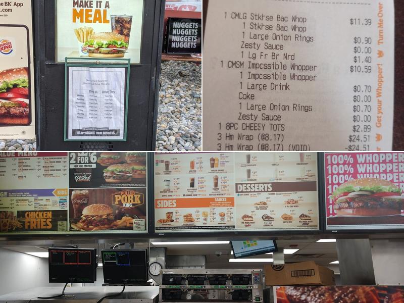 Burger King Menu