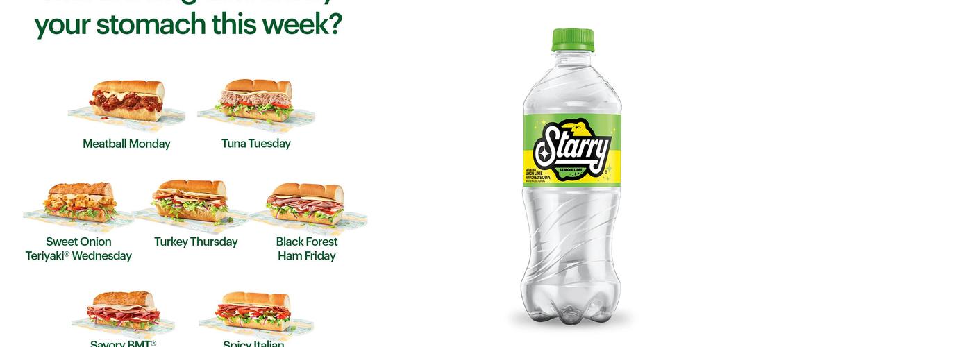 Subway Menu