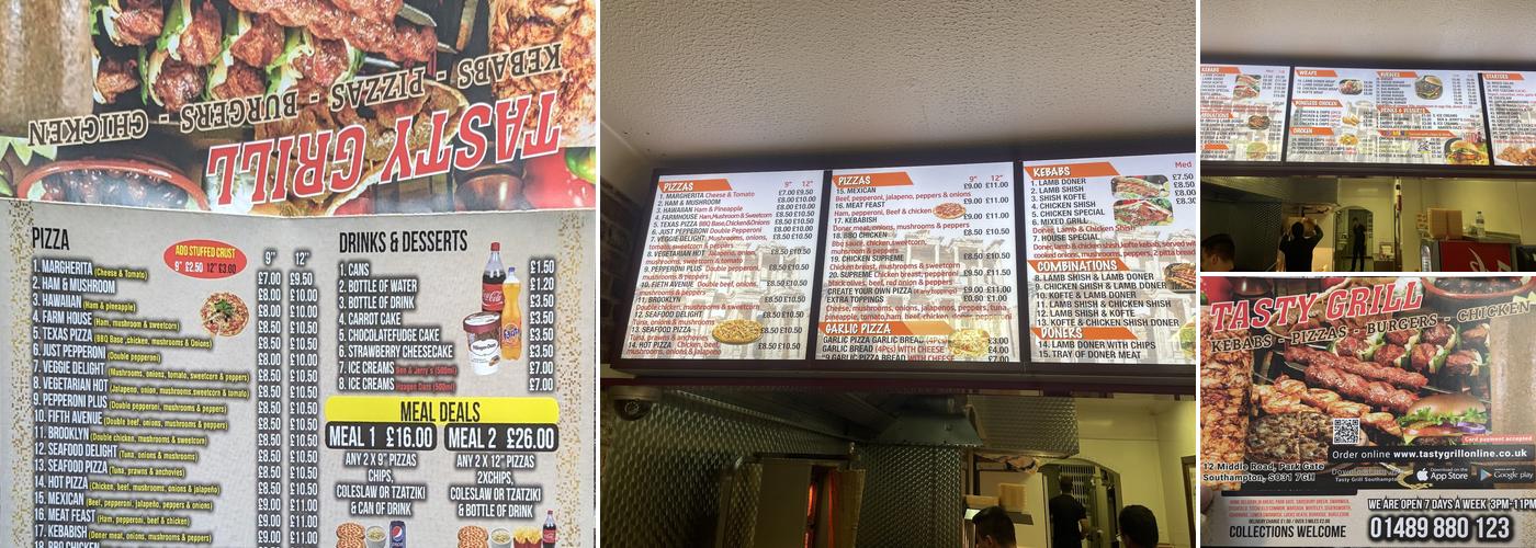 Tasty Grill Menu