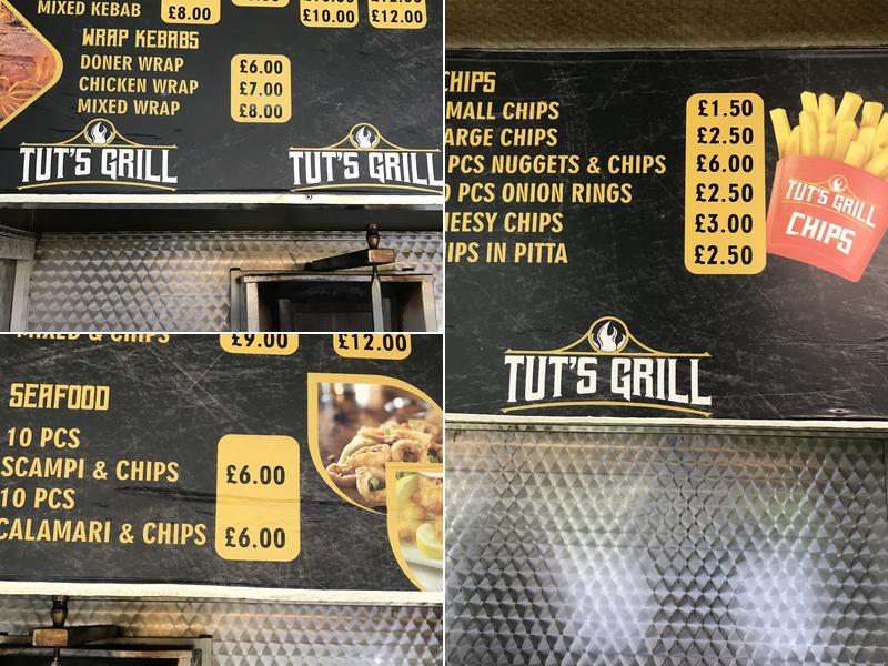 Tut's Grill Menu