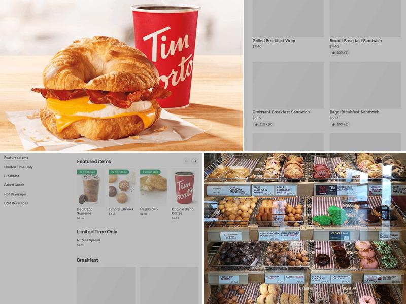 Tim Hortons Menu