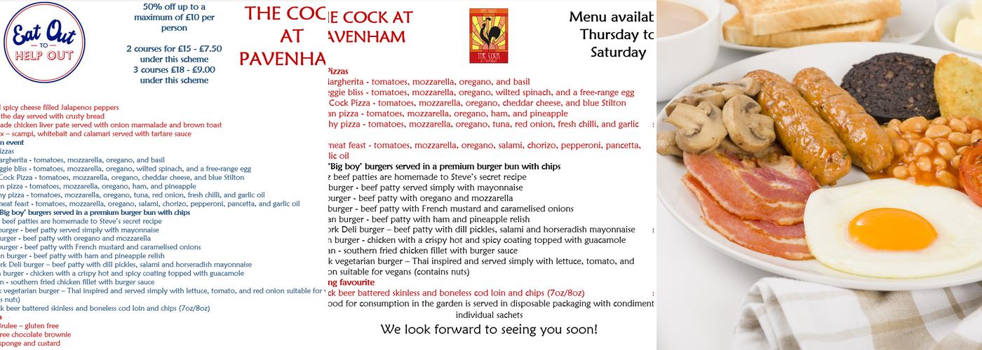 The Cock Menu