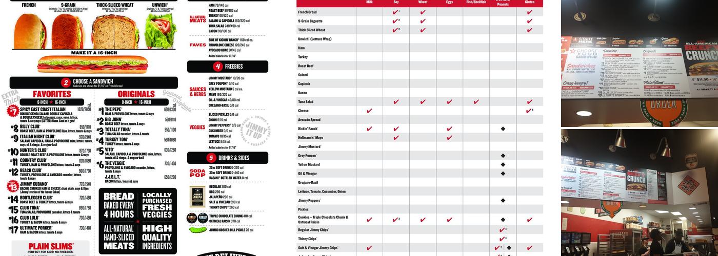 Jimmy John's Menu