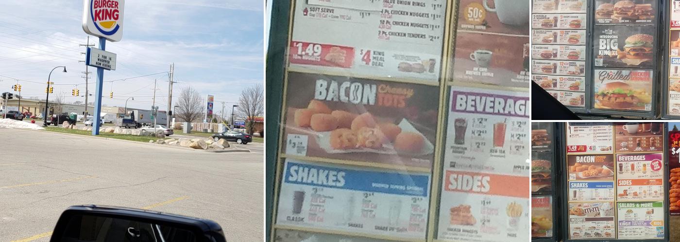 Burger King Menu