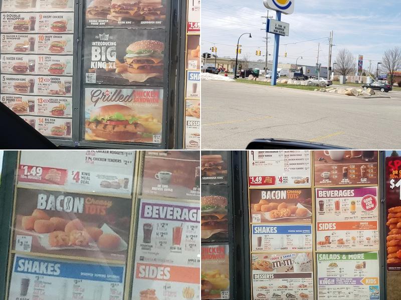 Burger King Menu