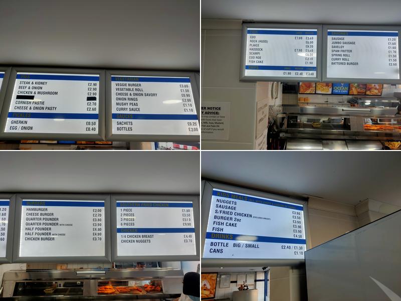 Ocean Fish and Chips —PEMBURY Menu