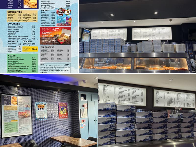 Beachcliff Fish and Chips Menu