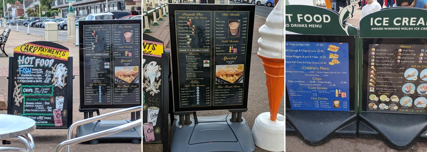 Pier Cafe Menu