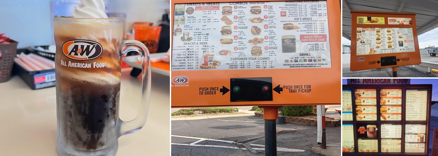 A&W Restaurant Menu