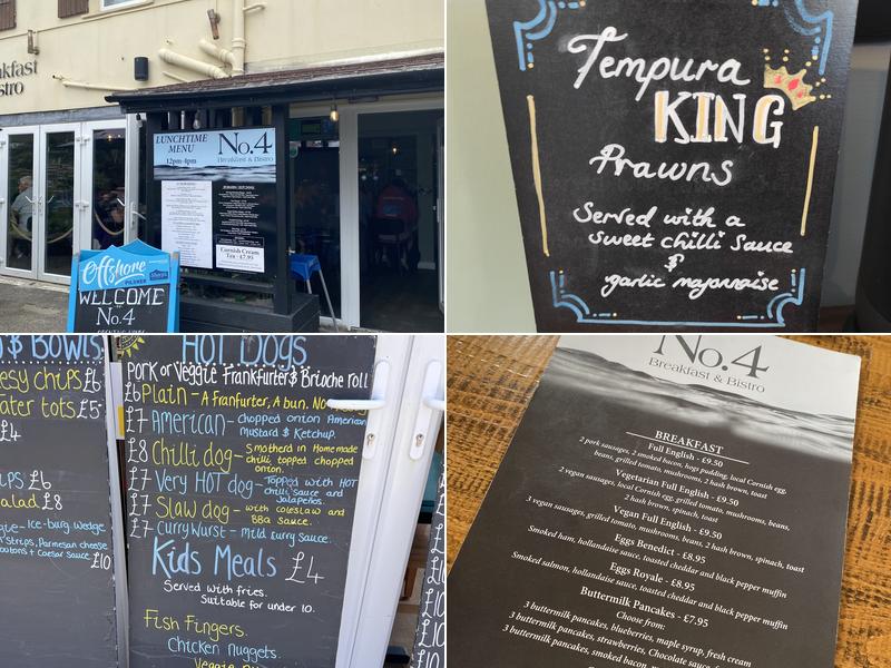 No.4 Breakfast & Bistro Menu