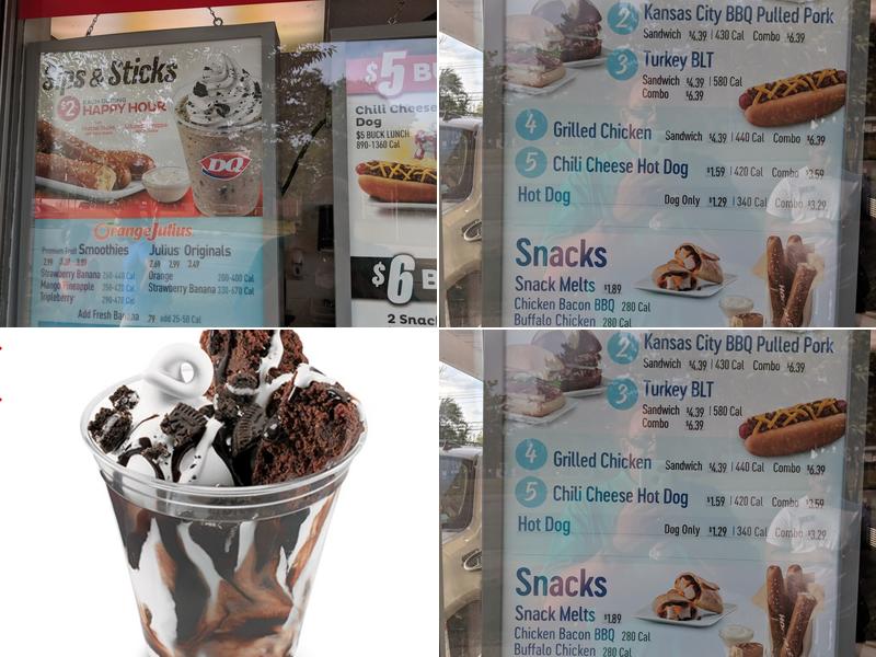 Dairy Queen Menu