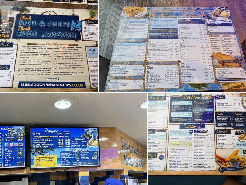 Blue Lagoon Fish & Chips (Perth) Menu