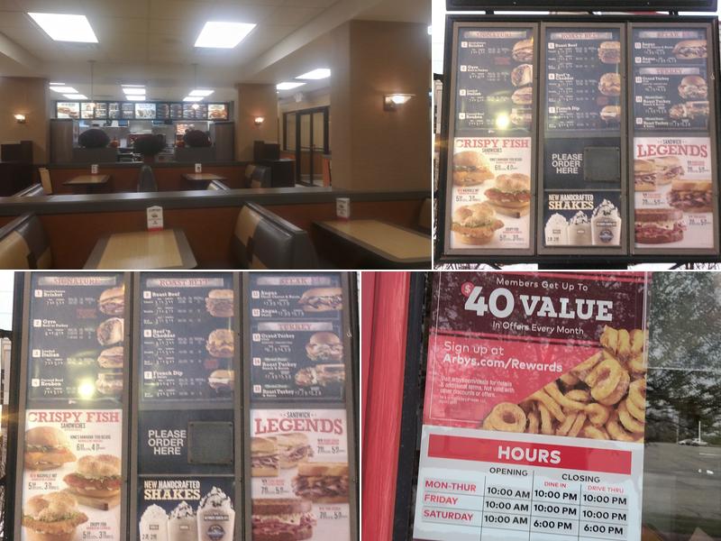 Arby's Menu