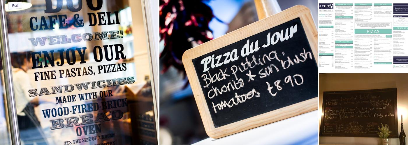 Chardon Macarons Menu