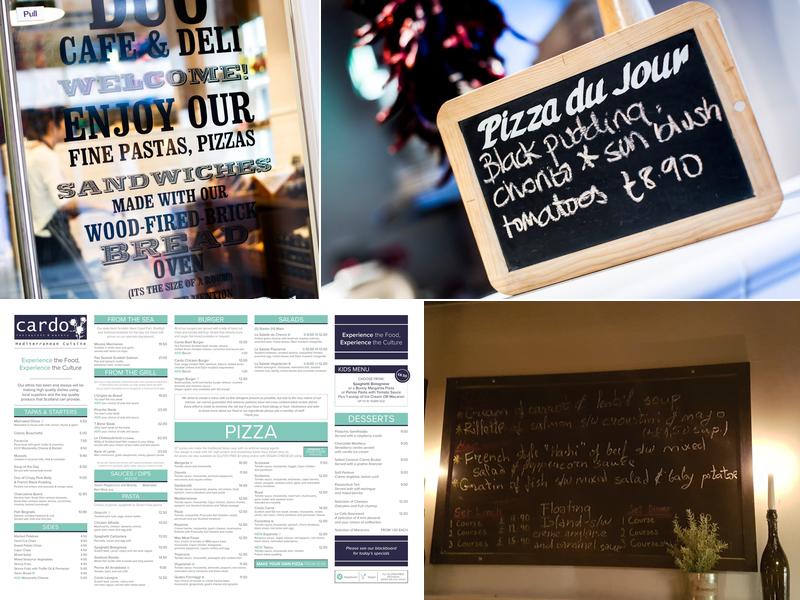 Chardon Macarons Menu