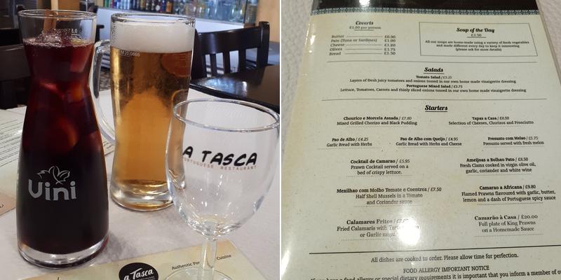 A Tasca Menu