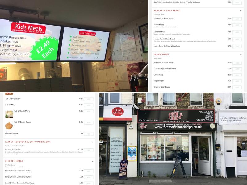 Fletton Fish & Chips Menu