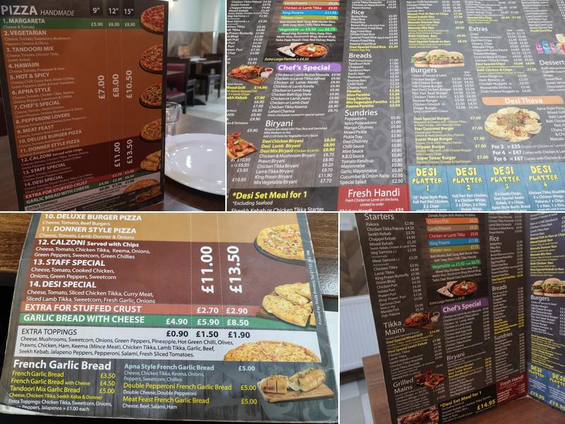 Desi Resturant Menu
