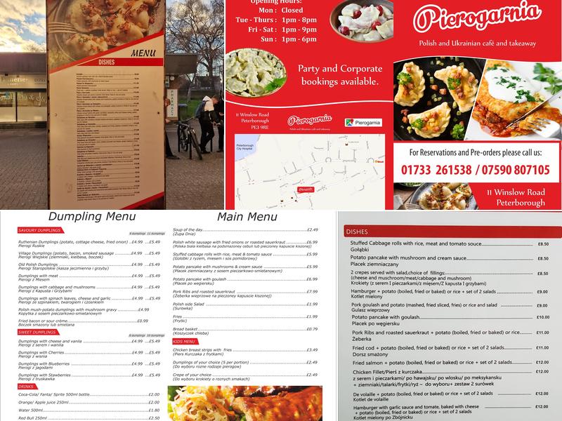 Pierogarnia Menu