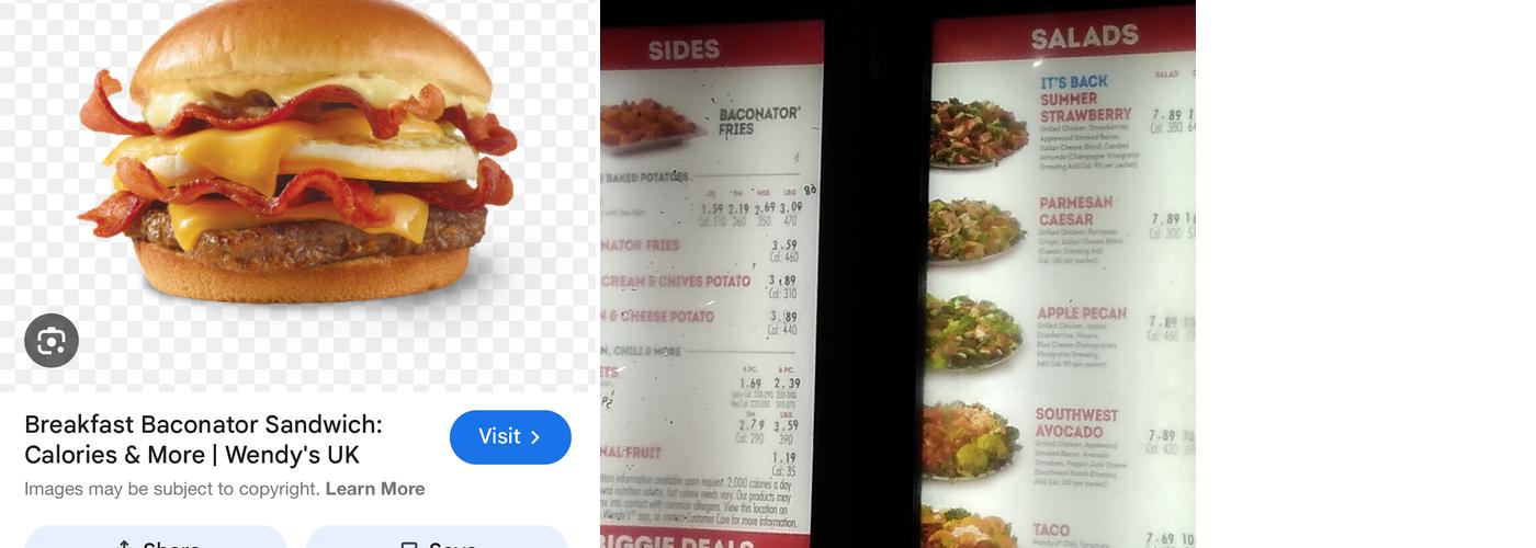 Wendy's Menu