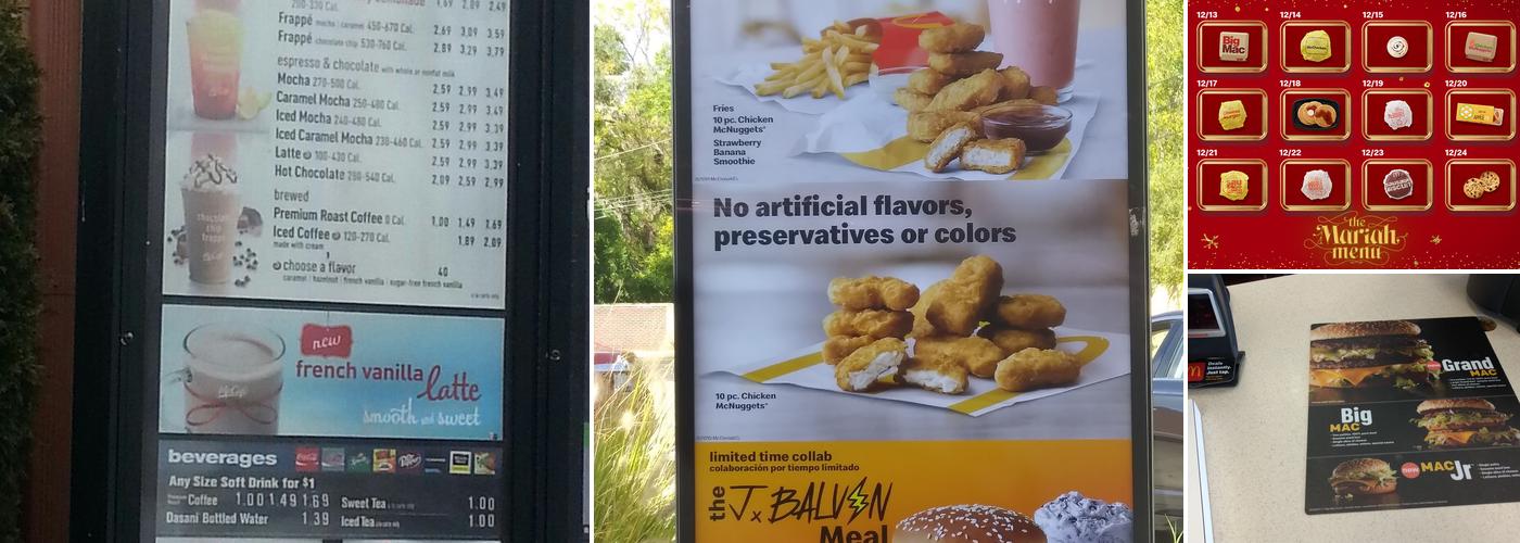 McDonald's Menu