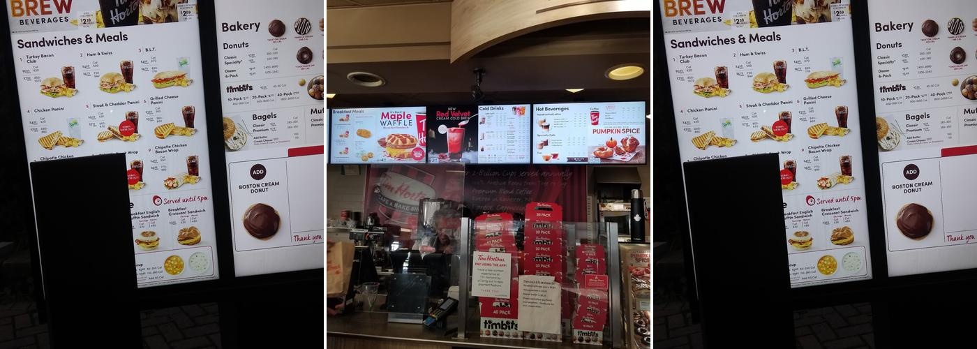 Tim Hortons Menu