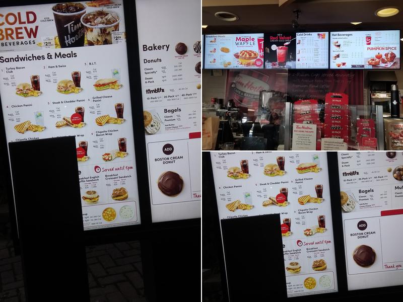 Tim Hortons Menu
