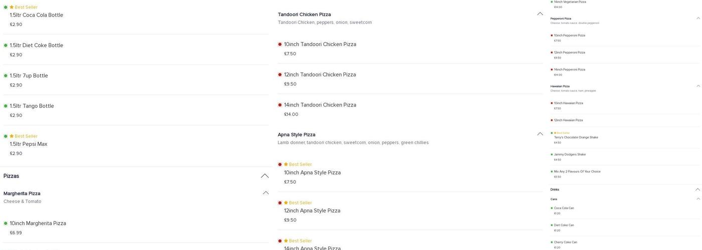 Downtown Burger Menu