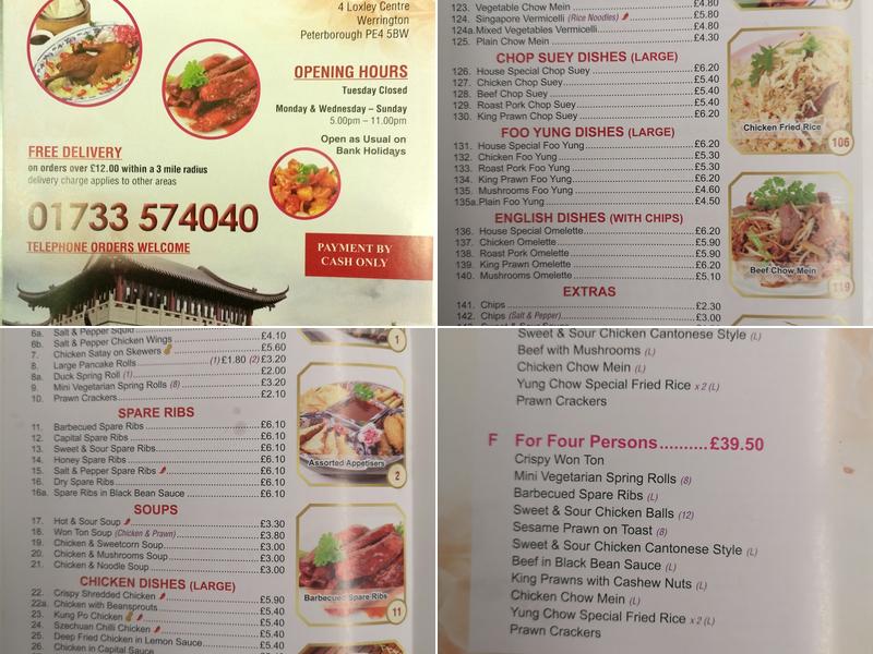 Wing Yip Takeaway Menu