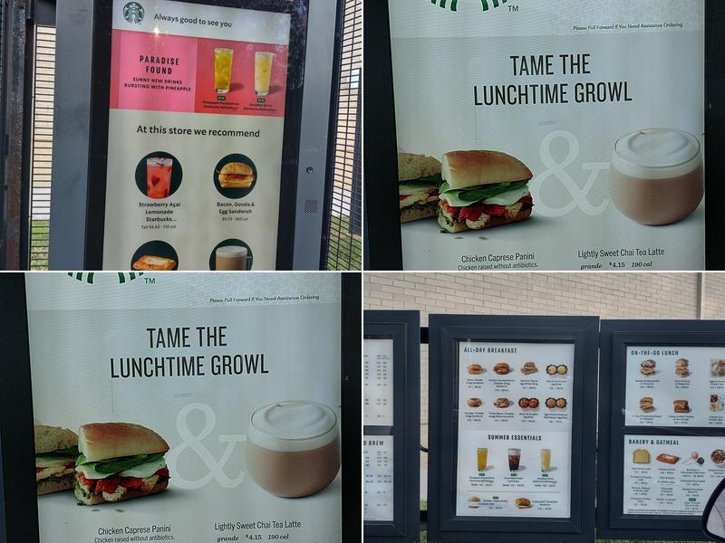 Starbucks Menu