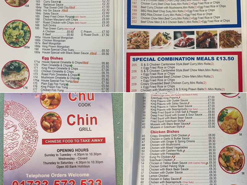 Chow Chu Chin Menu