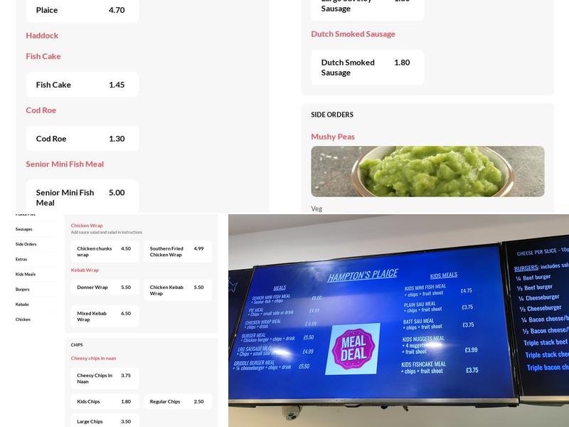 Hamptons Plaice Menu