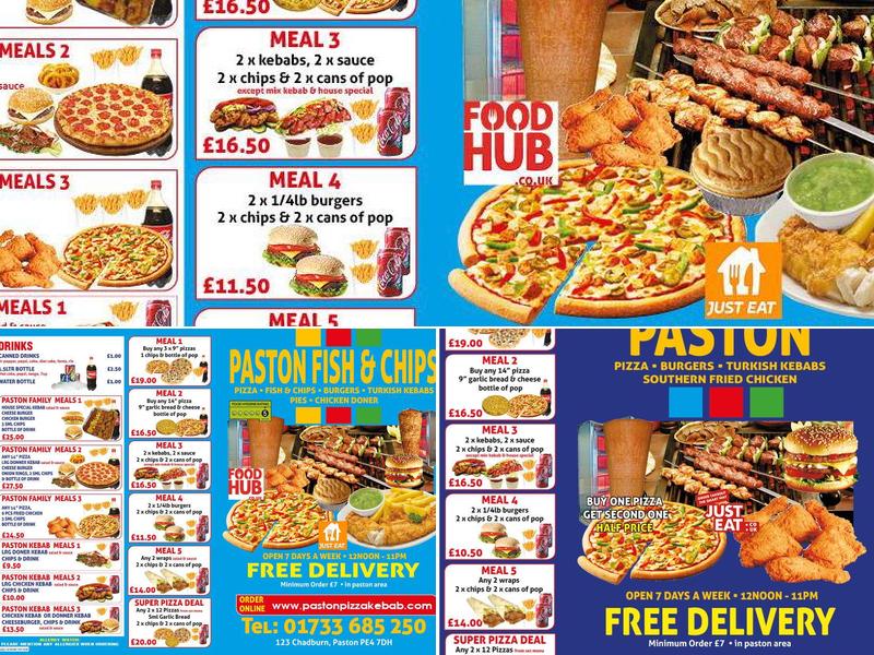 Paston Pizza Kebab Menu