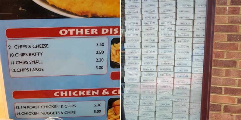 Rose's Fish Bar Menu