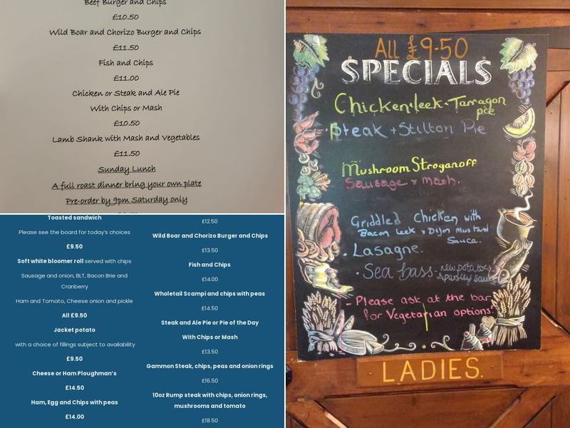 The Golden Swan Menu