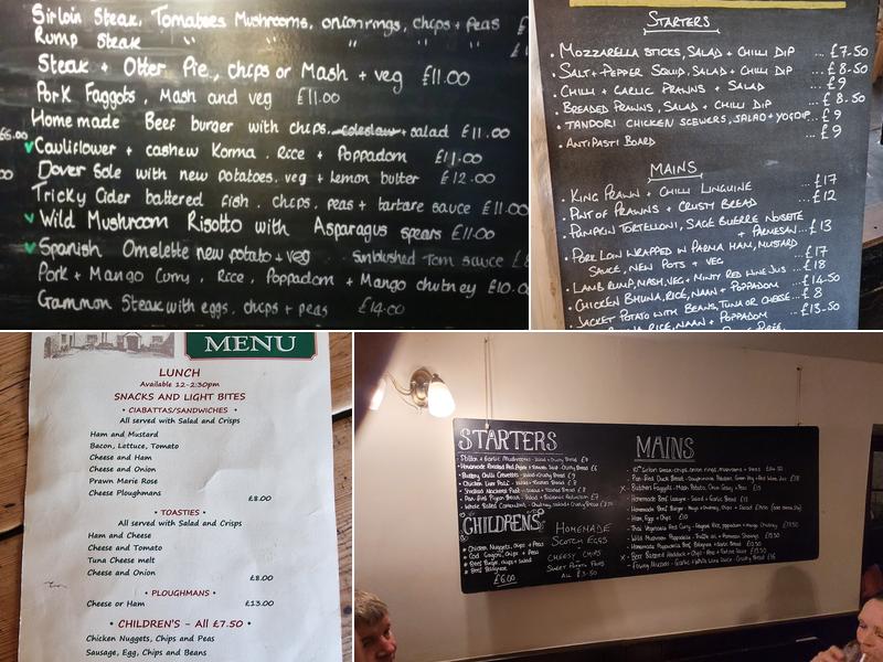 Holman Clavel Inn Menu