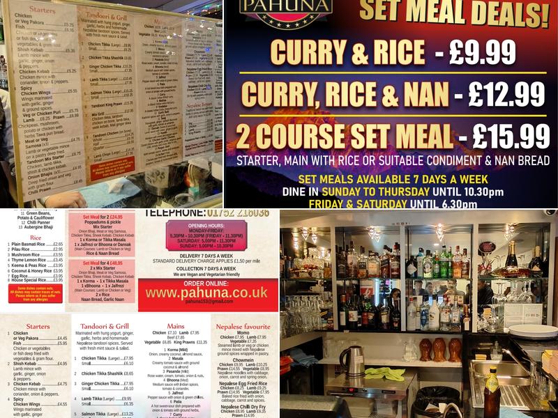 Pahuna Indian & Nepalese Cuisine Menu