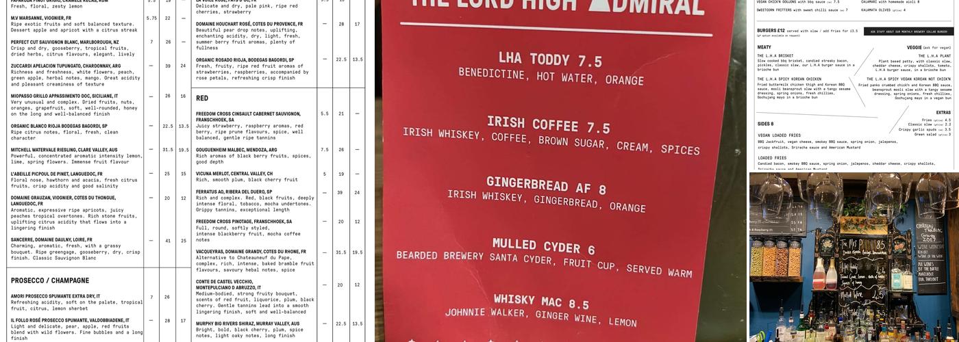 Lord High Admiral Menu