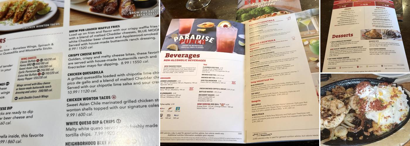 Applebee's Grill + Bar Menu