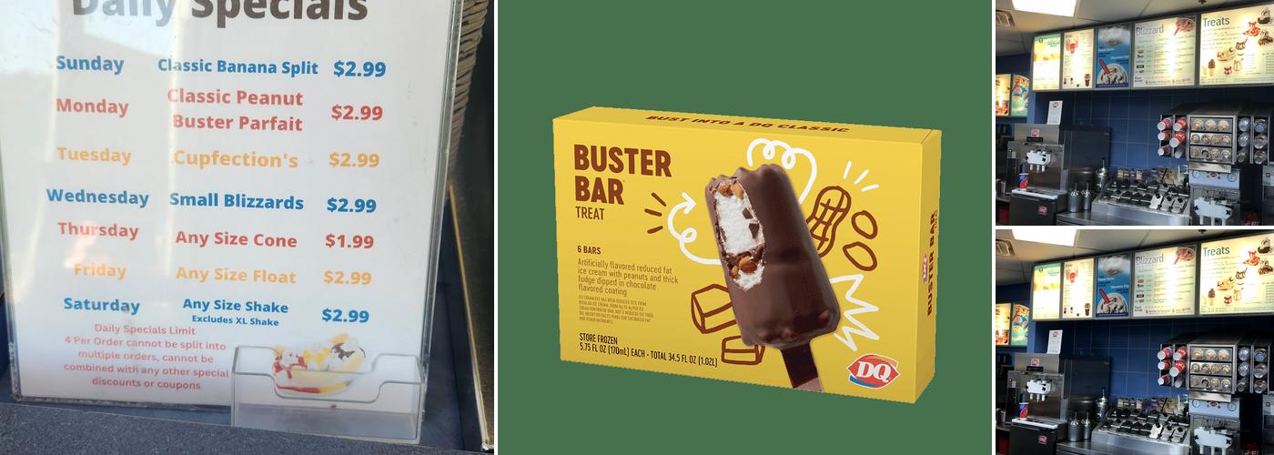 Dairy Queen Menu