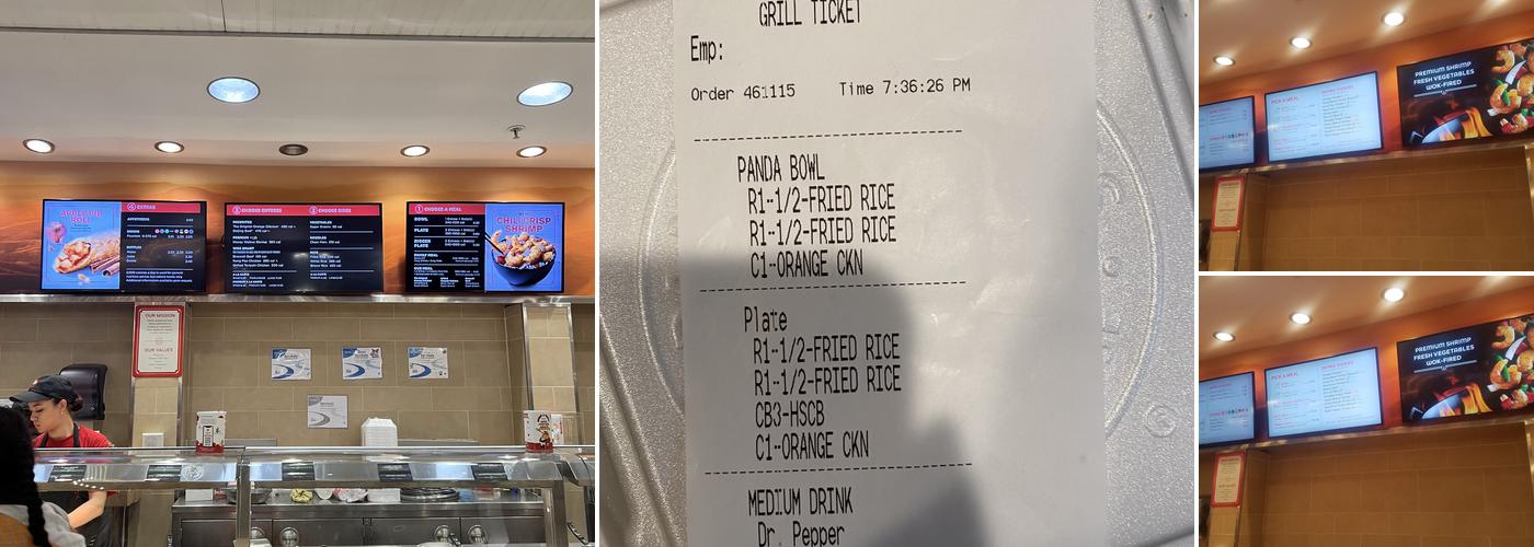 Panda Express Menu