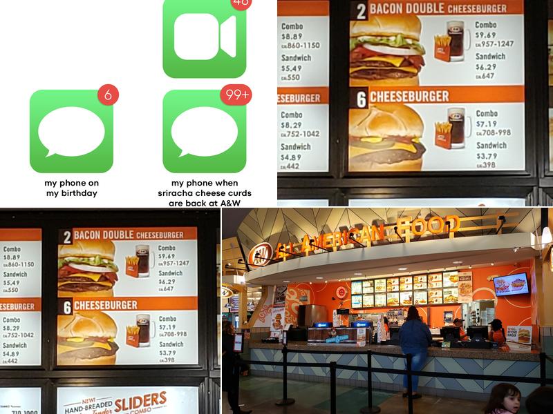 A&W Restaurant Menu