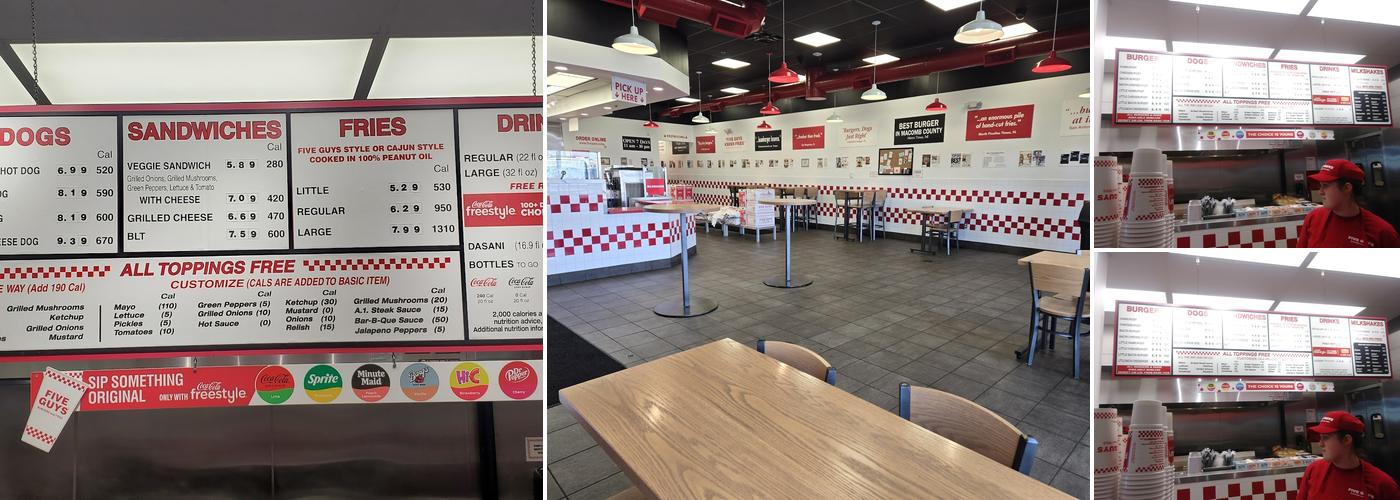 Five Guys Menu