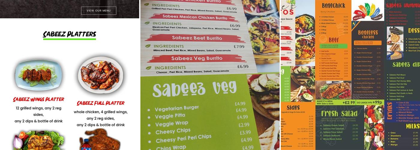 Sabeez Menu