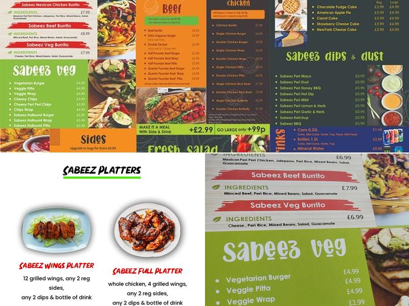 Sabeez Menu