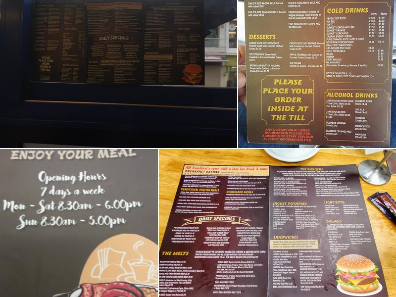 Jake's In The City Menu