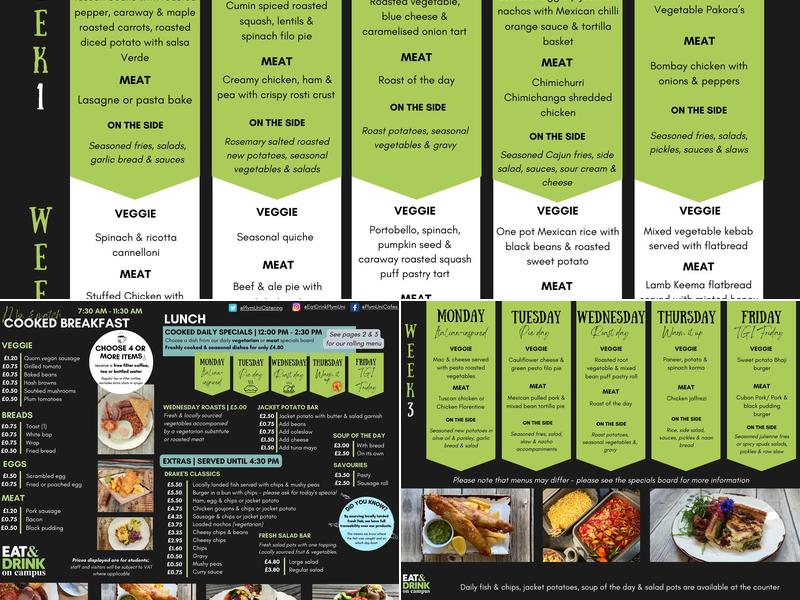 Drake's Kitchen Menu